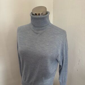 J. Crew Light Blue Turtleneck Sweater